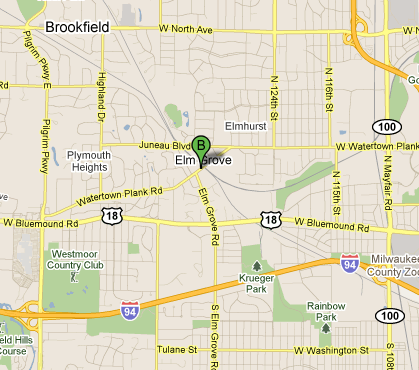 Map of Elm Grove